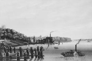 منظر لهوبوكين مأخوذ من العبارة ، كاليفورنيا. 1838. بواسطة نيكولينو كاليو