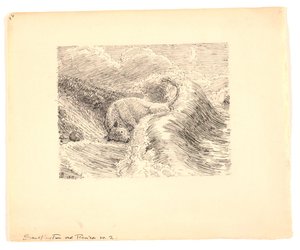 رسم توضيحي لـ "The Sand Rush at Tisvilde" بواسطة نيلز سكوفجارد