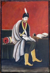 شوتا روستافيلي (روستفيلي) (1172-1216) par Pirosmani (Pirosmanashvili) ، نيكو (1862-1918). زيت على كرتون ، مقاس: 105 × 72