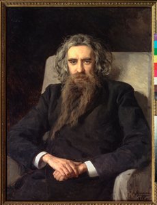 Portrait du philosophe et ecrivain Vladimir Solovyov (Soloviev، Solovev) (1853-1900) (صورة الفيلسوف والمؤلف Vladimir Solovyov) - Peinture de Nikolai Alexandrovich Yaroshenko (Yarochenko) (1846-1898) ، زيت على قماش