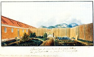 فناء في سجن بيتر ، 1832 بواسطة نيكولاي ألكسندروفيتش بستوزهيف