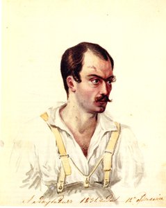 صورة ل Decembrist ألكسندر إيفانوفيتش ياكوبوفيتش 1792-1845 ، 1831