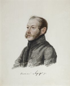 صورة ل Decembrist Nikolai Lorer 1794-1873 ، 1832-1833 بواسطة نيكولاي ألكسندروفيتش بستوزهيف