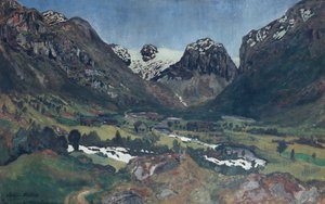 ليلة يونيو في القرية الجبلية بواسطة نيكولاي أستروب