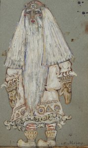 ديد موروز. تصميم أزياء مسرحية مسرحية Snow Maiden للكاتب A. Ostrovsky ، 1912 بواسطة نيكولاي كونستانتينوفيتش ريريش