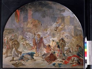 تدمير هيكل القدس. لوحة لنيكولاي نيكولايفيتش جي (جاي) (1831-1894) ، زيت على قماش