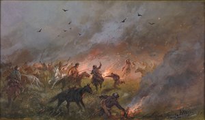 هزيمة قوات بوجاتشيف بالقرب من ترويتسك ، 1891.