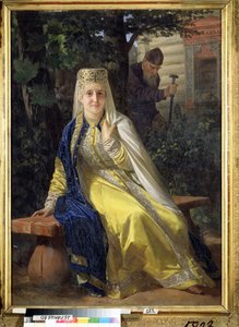 فاسيليسا ميلينتيفا (توفي عام 1579) والقيصر إيفان الرابع الرهيب (1530-1584) (فاسيليسا ميلينتييفنا والقيصر إيفان الرهيب). الزوجة السادسة لقيصر روسيا ، قبل أن يحكم عليها زوجها بالسجن مدى الحياة في دير