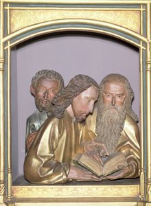 سانت جيمس الصغرى ، سانت فيليب وسانت برنابا ، من Isenheim Altarpiece ، c.1490 (خشب مطلي)