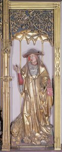 The Isenheim Altarpiece ، سانت جيروم ، ج .1490 (طلاء ذهبي على الخشب)