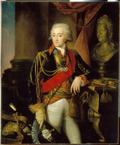 صورة للكونت الكسندر دميترييف مامونوف (1758-1803). (صورة الكونت الكسندر دميترييف مامونوف). عاشق لإمبراطورة روسيا كاترين الثانية العظيمة (1729-1796) من 1786 إلى 1789. لوحة لنيكولاي إيفانوفيتش أرغونوف (أرغونوف) (1771 - بعد 18)