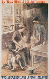 بيت عمال المصانع ، ملصق انتخابي ، 1909 لون ليثو