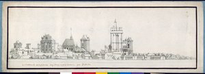 The Chateau de Vincennes (pen & ink with wash on paper) بواسطة نويل جاسلين