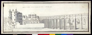 The aqueduct at Arcueil (pen & ink with wash on paper) بواسطة نويل جاسلين