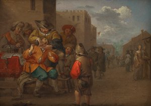 طبيب أسنان في ساحة القرية