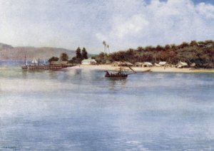 جزيرة ساماري ، غينيا الجديدة البريطانية (لون ليثو) بواسطة نورمان هاردي