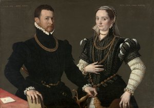 صورة للزوجين ، ج. 1580-1588 (زيت على قماش)