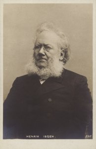 هنريك إيبسن (1828-1906) ، كاتب مسرحي نرويجي بواسطة مصور نرويجي