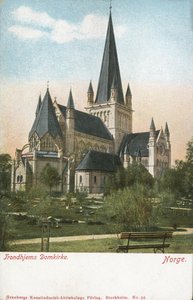 Trondheim Cathedral, Norway (colour photo) بواسطة مصور نرويجي
