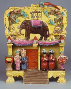 مجموعة خزف من Menagerie "Polito" لأشكال وحوش رائعة من معظم أنحاء العالم "، c.1830 بواسطة عوبديا شيرات
