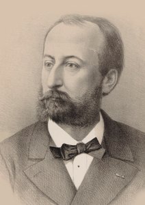 صورة للمؤلف الموسيقي كميل سان ساين 1835-1921 ، 1879. بواسطة أوكتاف إدوارد جان جاهير