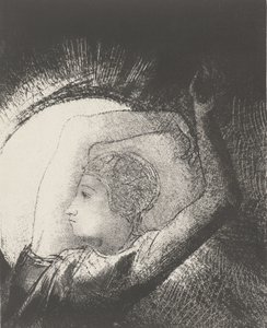 امرأة تلبسها الشمس ، 1899 (طباعة) بواسطة Odilon Redon