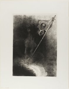 واسمه الذي جلس عليه كان الموت ، اللوحة 3 من 12 بواسطة Odilon Redon