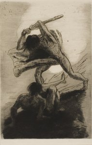 قابيل وهابيل بواسطة Odilon Redon