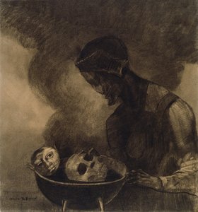 مرجل الساحرة بواسطة Odilon Redon