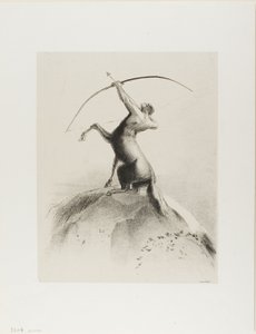 القنطور تهدف إلى الغيوم بواسطة Odilon Redon