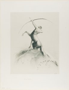 القنطور تهدف إلى الغيوم بواسطة Odilon Redon