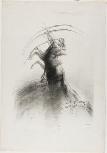 القنطور يستهدف السحب بواسطة Odilon Redon
