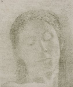 عيون مغلقة ، 1890 بواسطة Odilon Redon