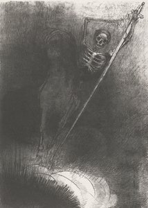 الموت على حصان ، 1899 (طباعة) بواسطة Odilon Redon