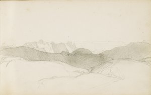 رسم من ألبوم بعنوان "بلاد الباسك" ، 1862-1863 بواسطة Odilon Redon