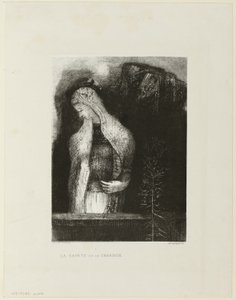 الأنثى القديسة والشوك بواسطة Odilon Redon