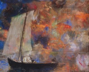 غيوم الزهرة ، حوالي 1903 (باستيل على ورق) بواسطة Odilon Redon