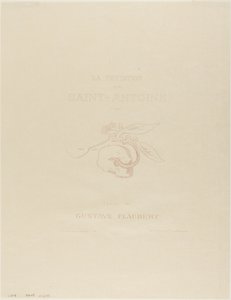واجهة الكتاب / لوحة العنوان لـ Tentation de Saint Antoine بواسطة Odilon Redon