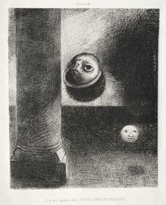 تكريم لغويا: كان هناك أيضًا كائنات جنينية ، 1885. بواسطة Odilon Redon