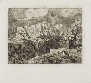 فارس في الجبال بواسطة Odilon Redon