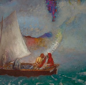 الشراع الرمادي أم 1900-1904. بواسطة Odilon Redon