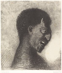 الساتير بابتسامة ساخرة بواسطة Odilon Redon