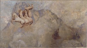 عربة الشمس، حوالي عام 1910 (لوحة زيتية على قماش) بواسطة Odilon Redon
