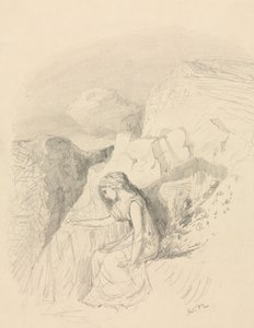 حزن ، ج. 1868. بواسطة Odilon Redon
