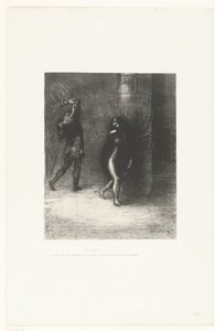 ظننت أنني تعرفت على الأموناريا تحت الشعر الطويل الذي غطى وجهها Saint-Antoine: ... à travers ses longs chevaux qui lui couvraient la figure، j