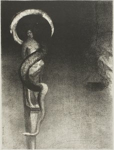 الثعبان هالو بواسطة Odilon Redon