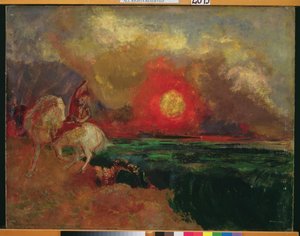 سانت جورج والتنين بواسطة Odilon Redon