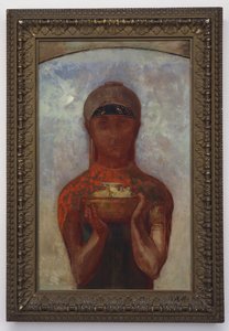 كأس الغموض ، أو العرافة ، 1890 بواسطة Odilon Redon
