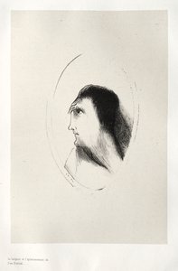 البيت المسكون: عرض واستقامة [العظم] الجبهي ، 1896. بواسطة Odilon Redon