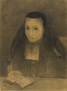 الاباتي الصغير يقرأ رامايانا ، 1883 بواسطة Odilon Redon